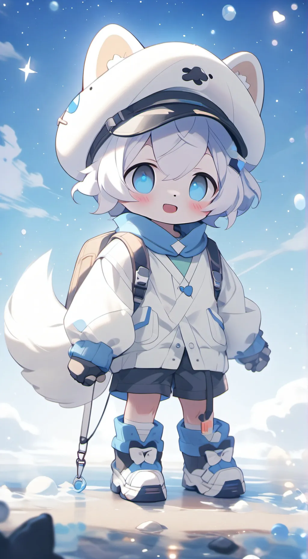 ai character: ~dandy y astro~ background