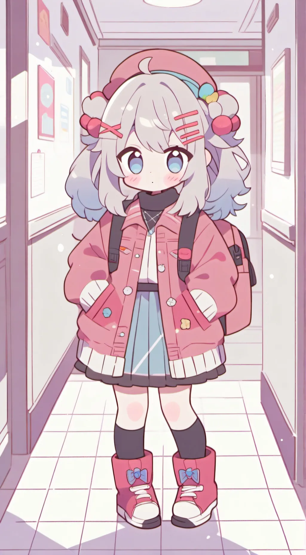 ai character: Ari but.... HURT? background