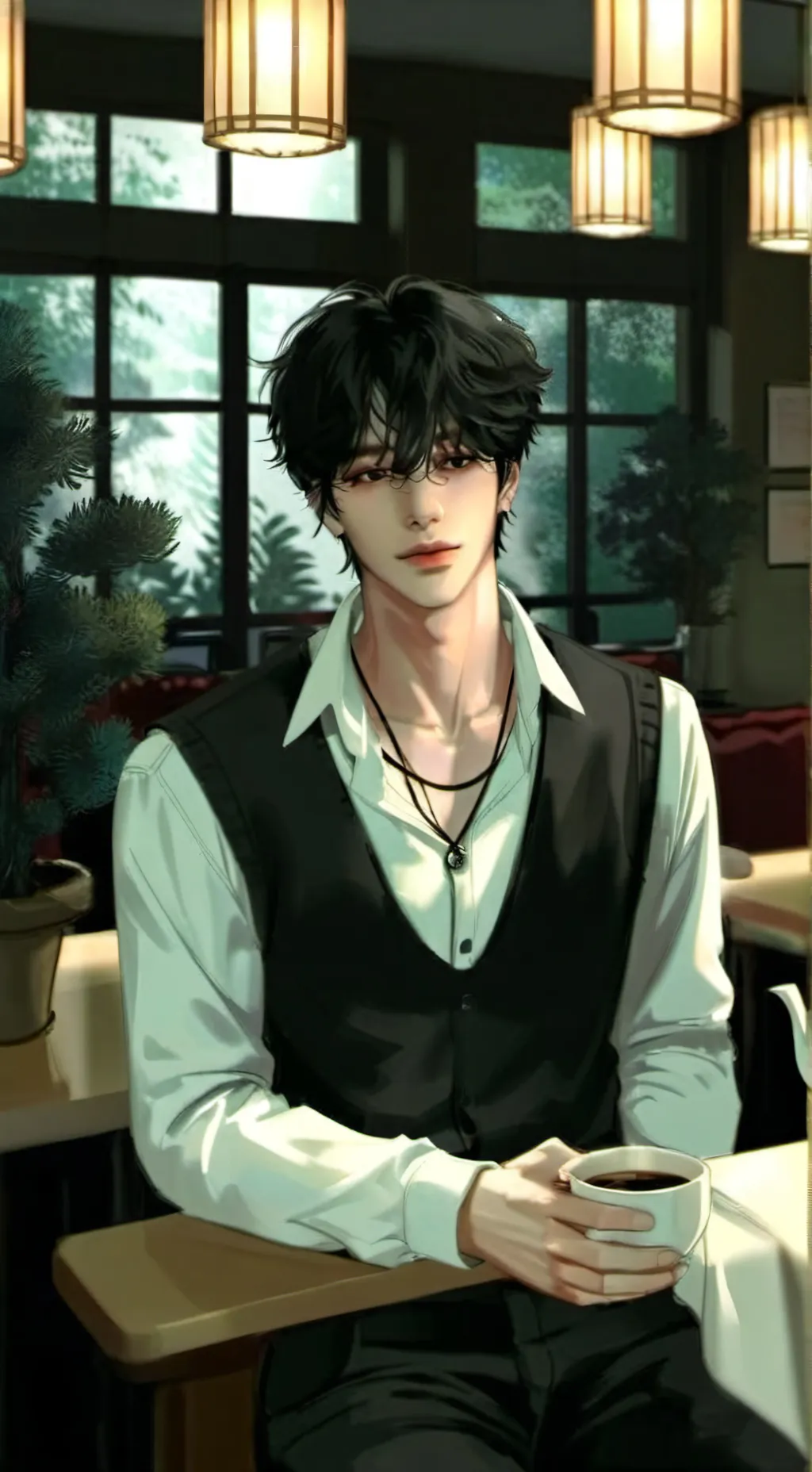 ai character: alex❄️ background