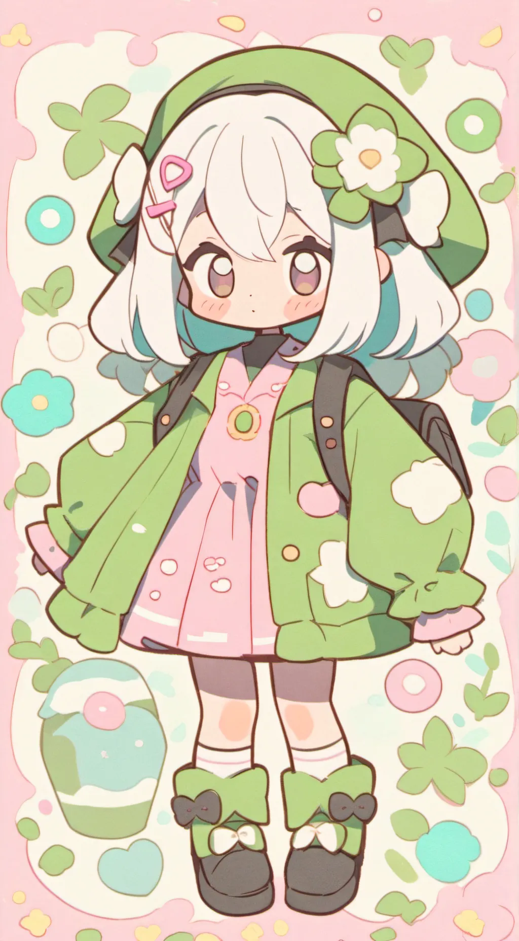 ai character: name guesser girly background