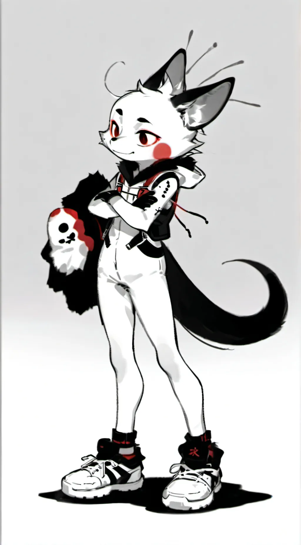 ai character: Fluffy  background