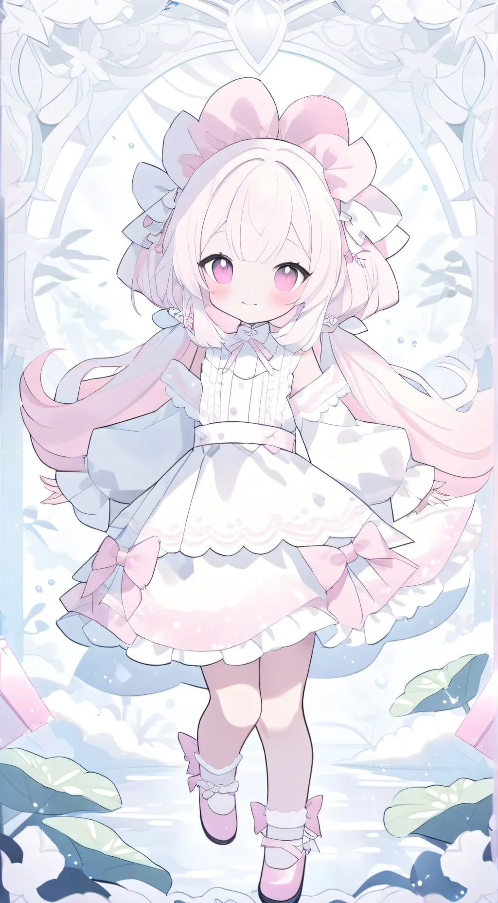 ai character: axolotl  background