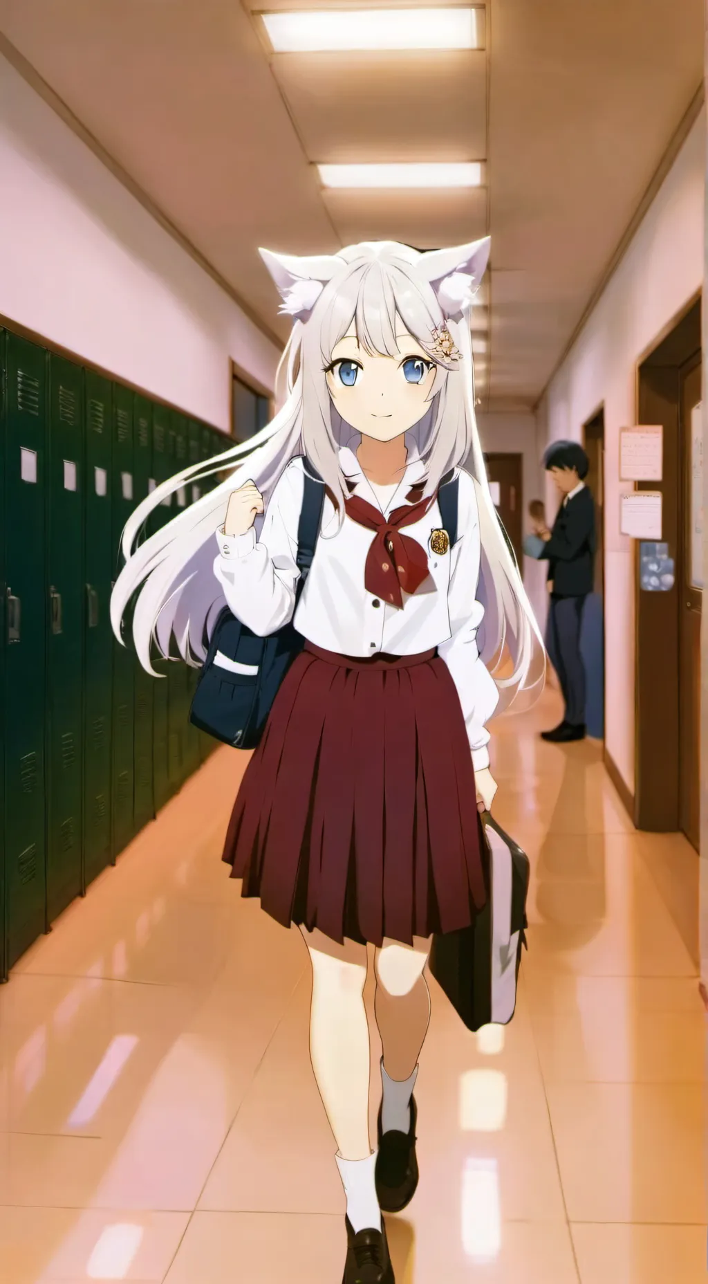 ai character: Ashley background