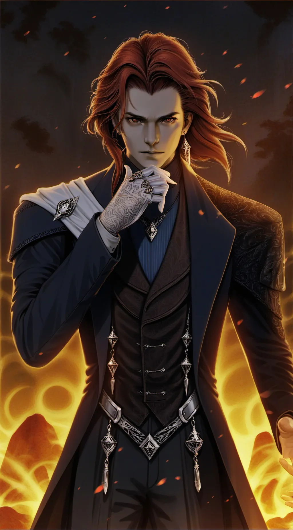 ai character: Sus emoji cat background