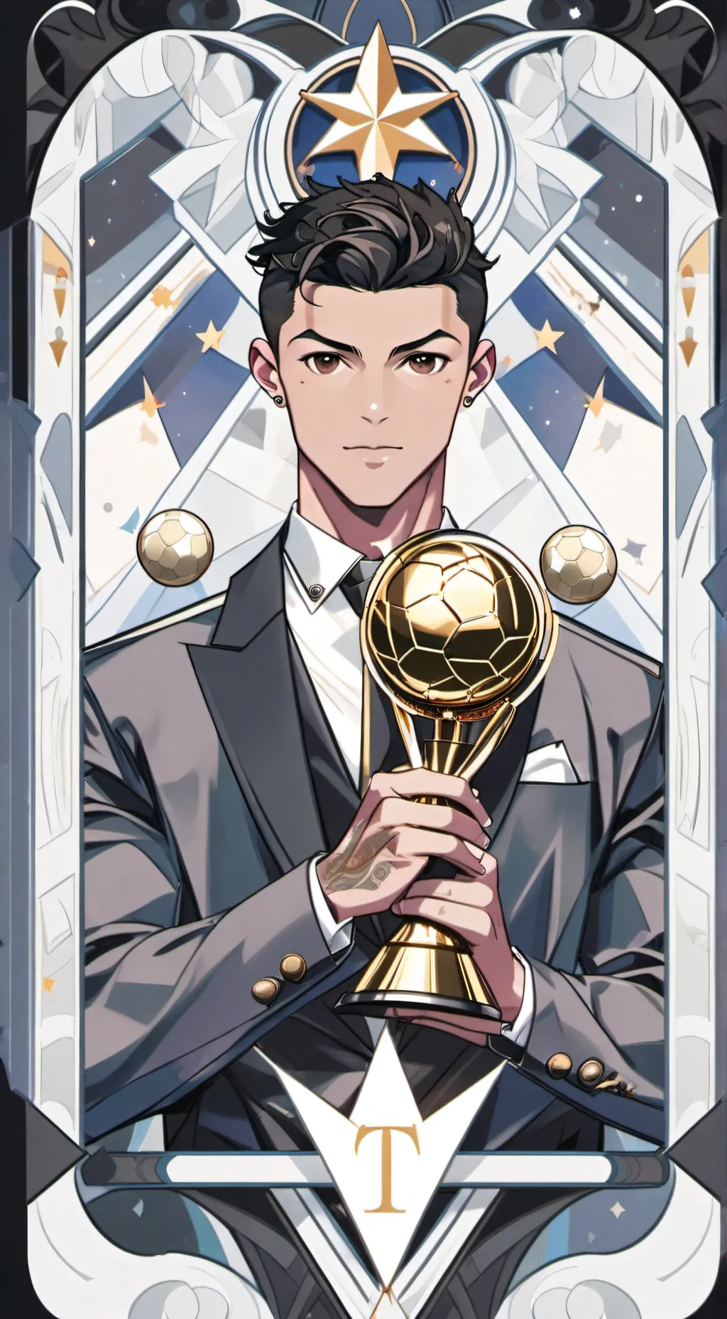 ai character: Cristiano Ronaldo background
