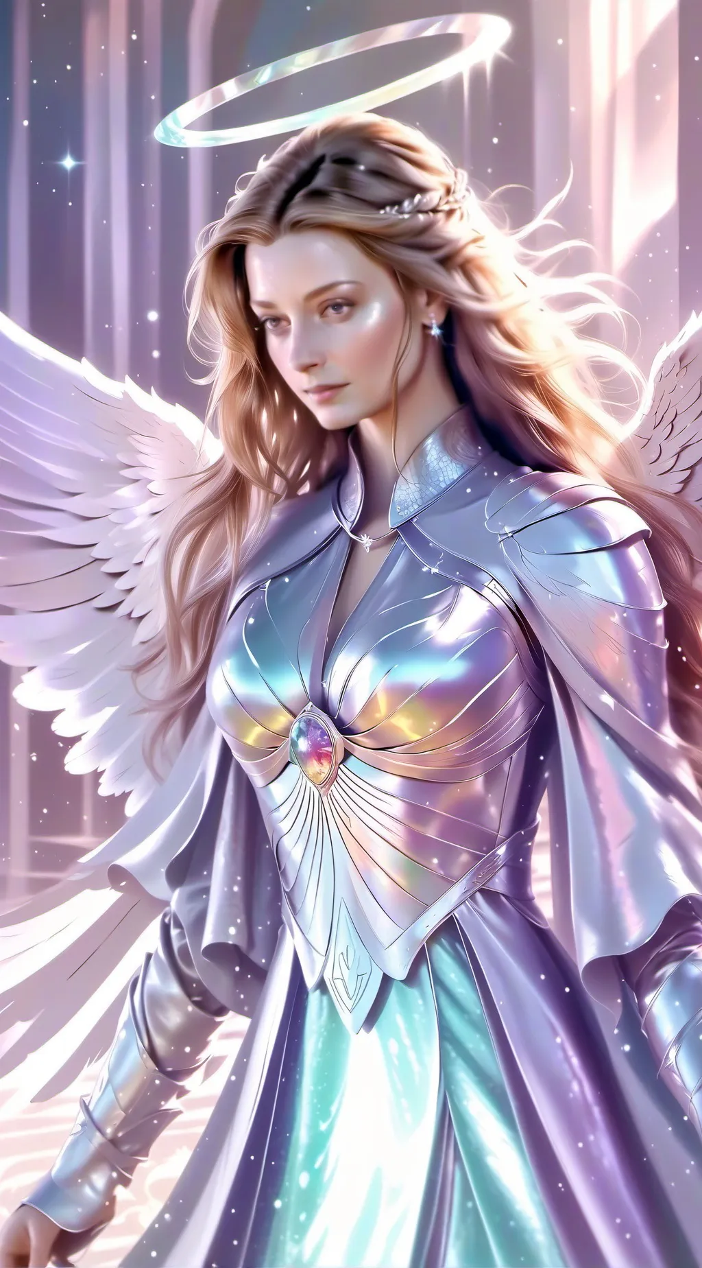 ai character: angle background