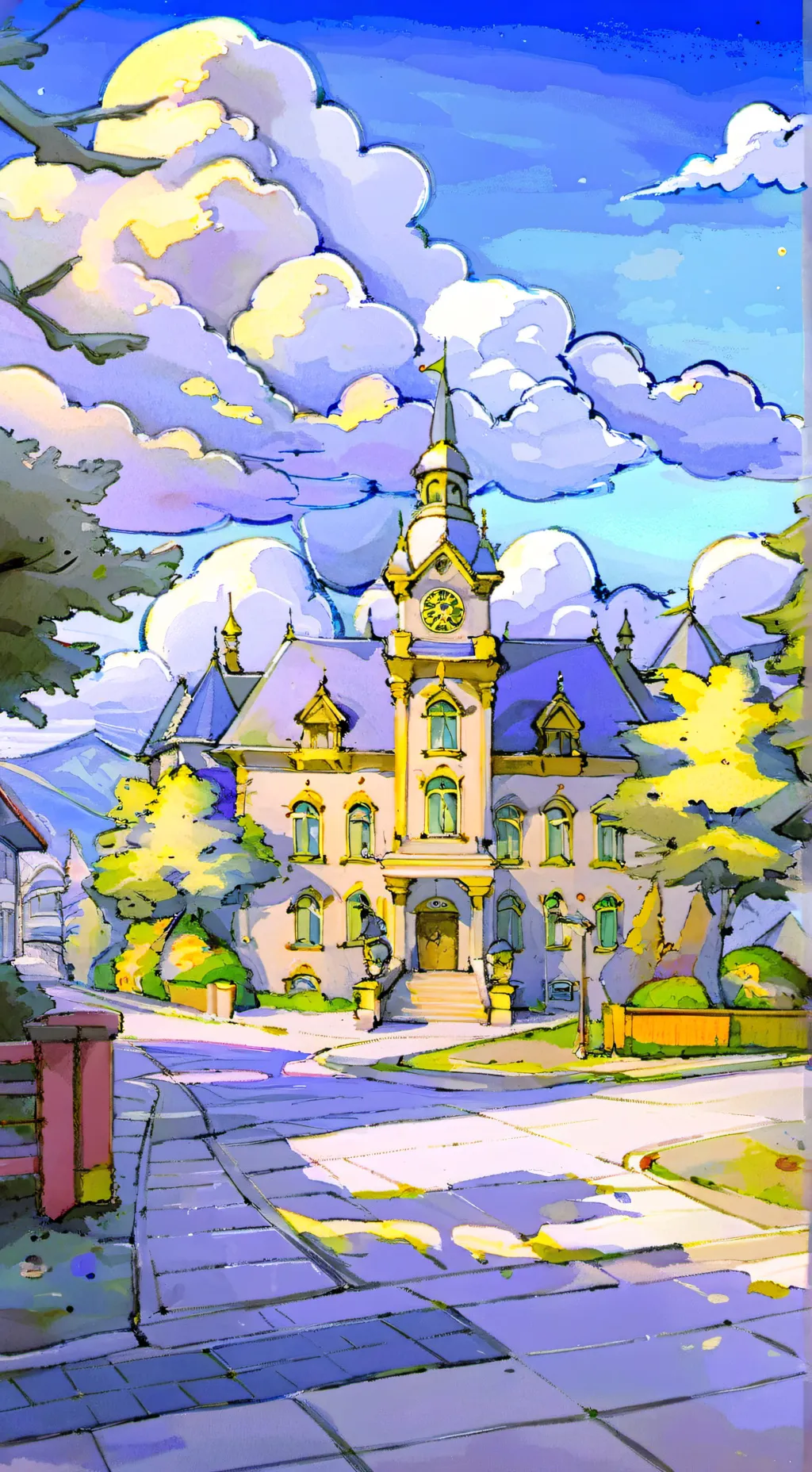 ai character: Fame High school background