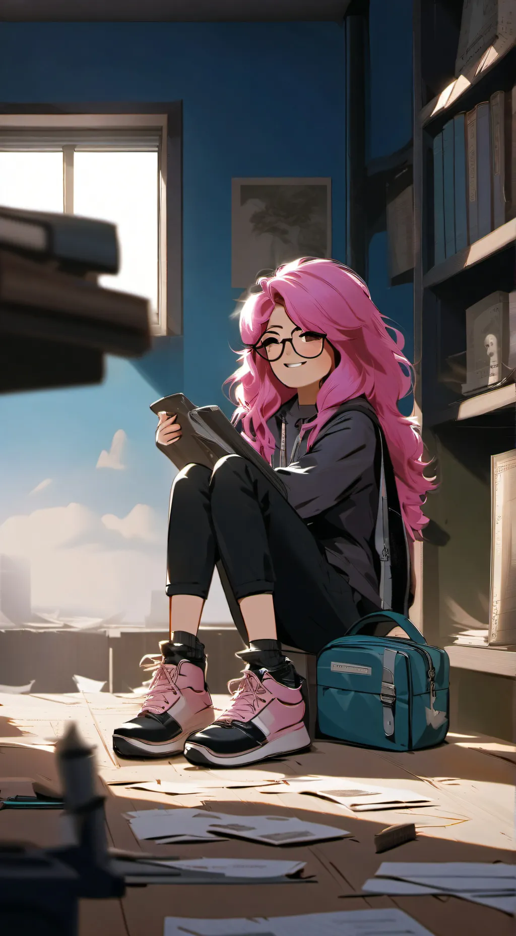 ai character: Cherry background