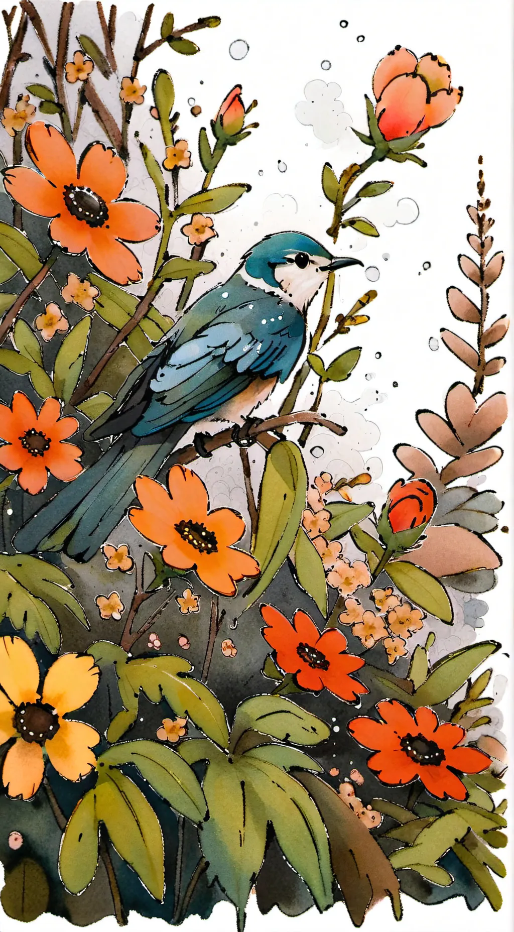 ai character: dandy 💐💐💐 background