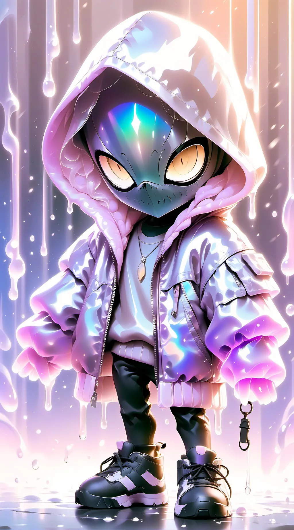 ai character: fun girl  background