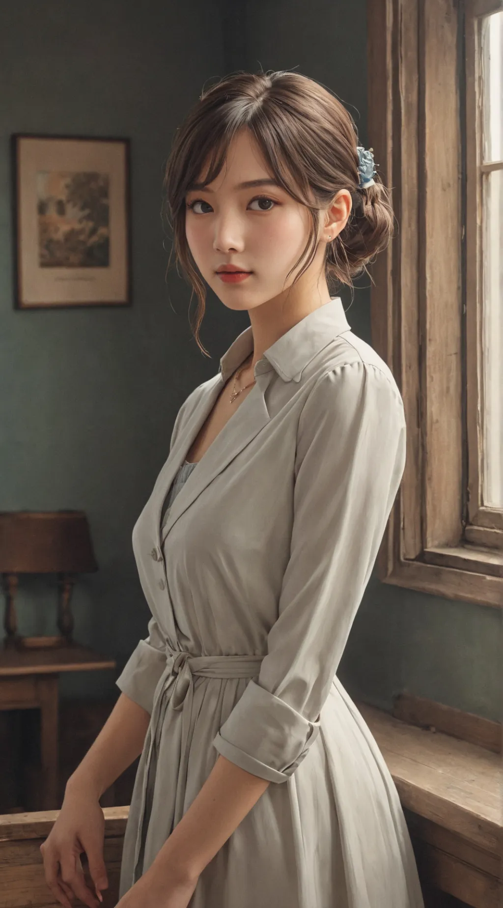 ai character: Rose/Gf background