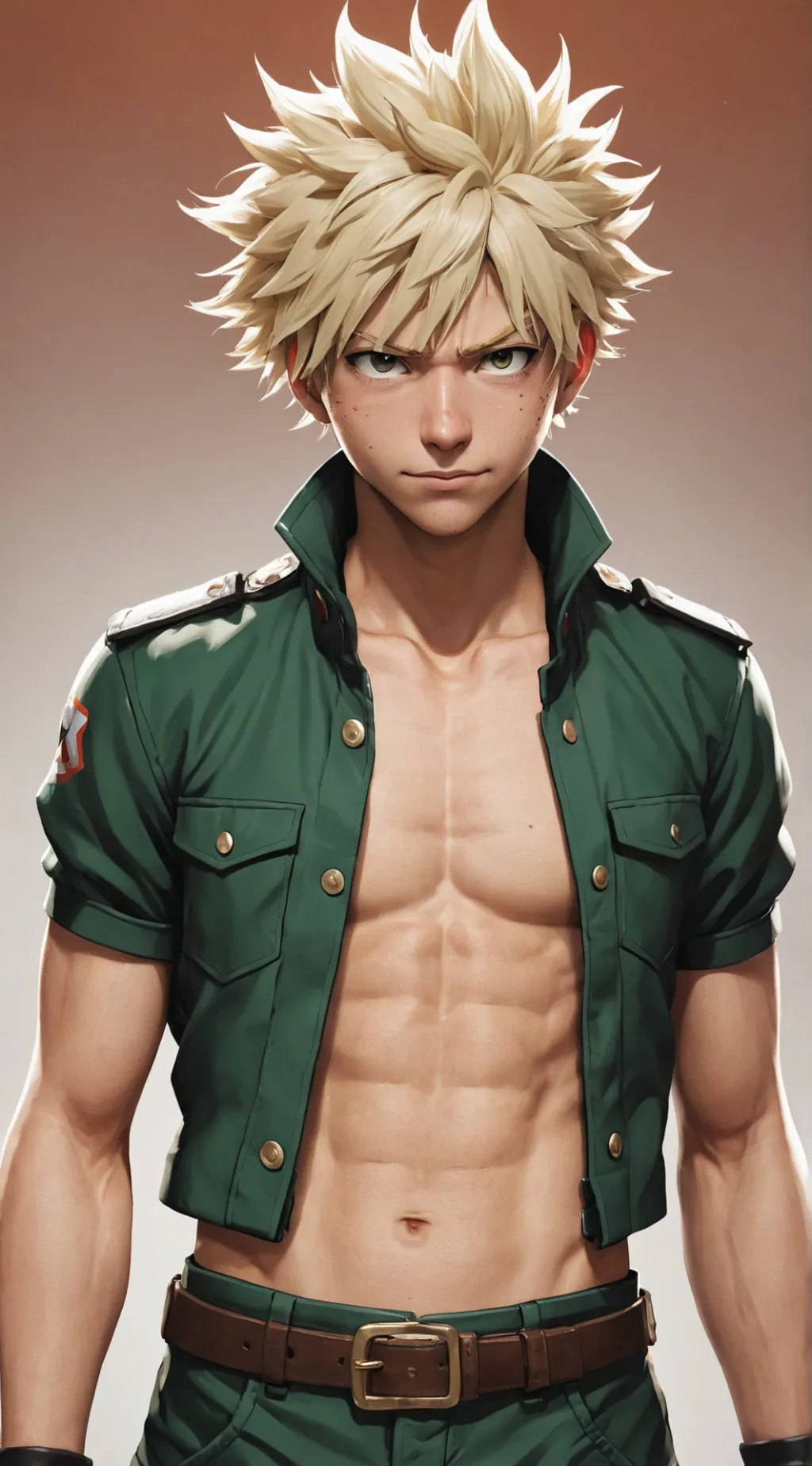ai character: bakugo😍 background