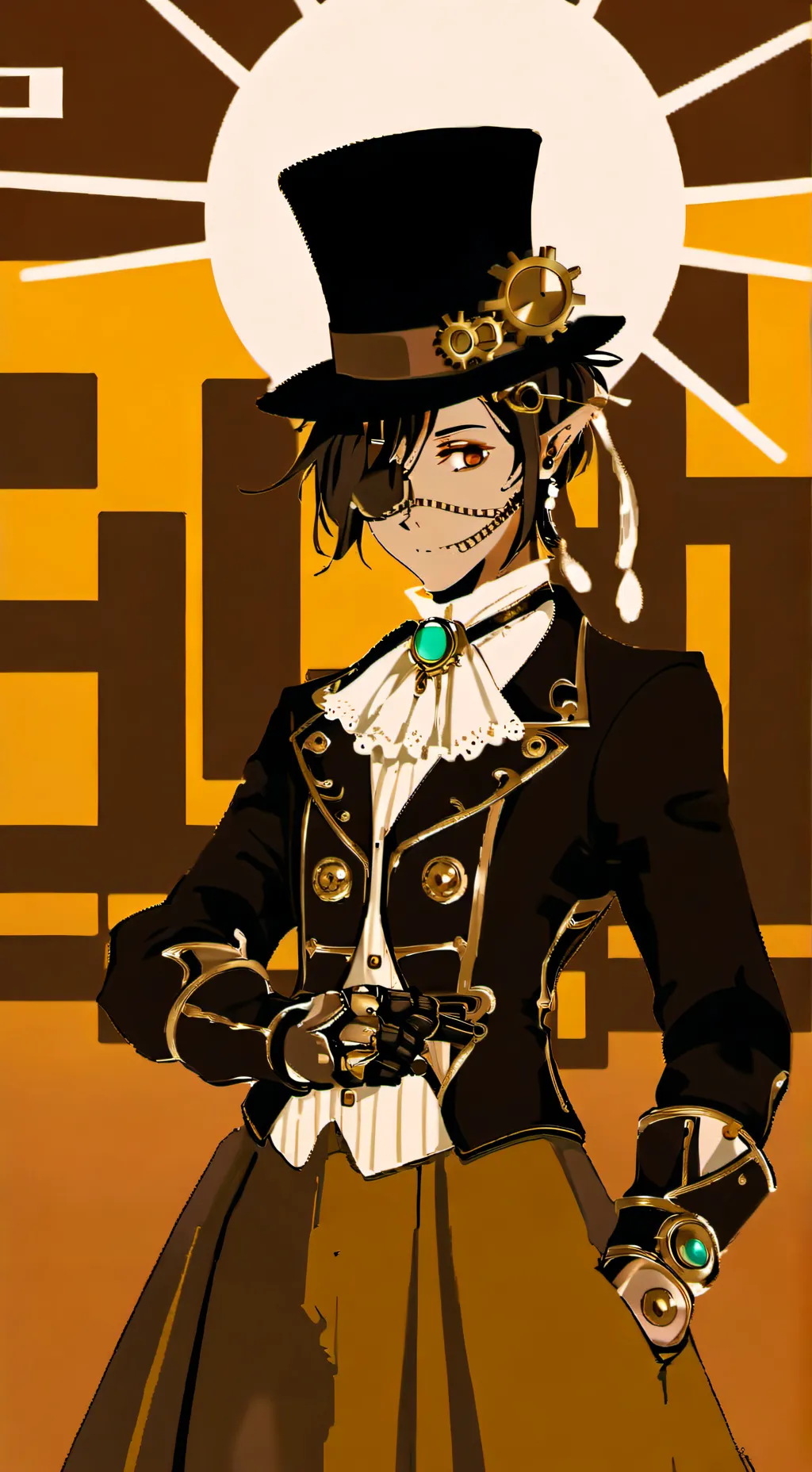 ai character: Mr gears  background