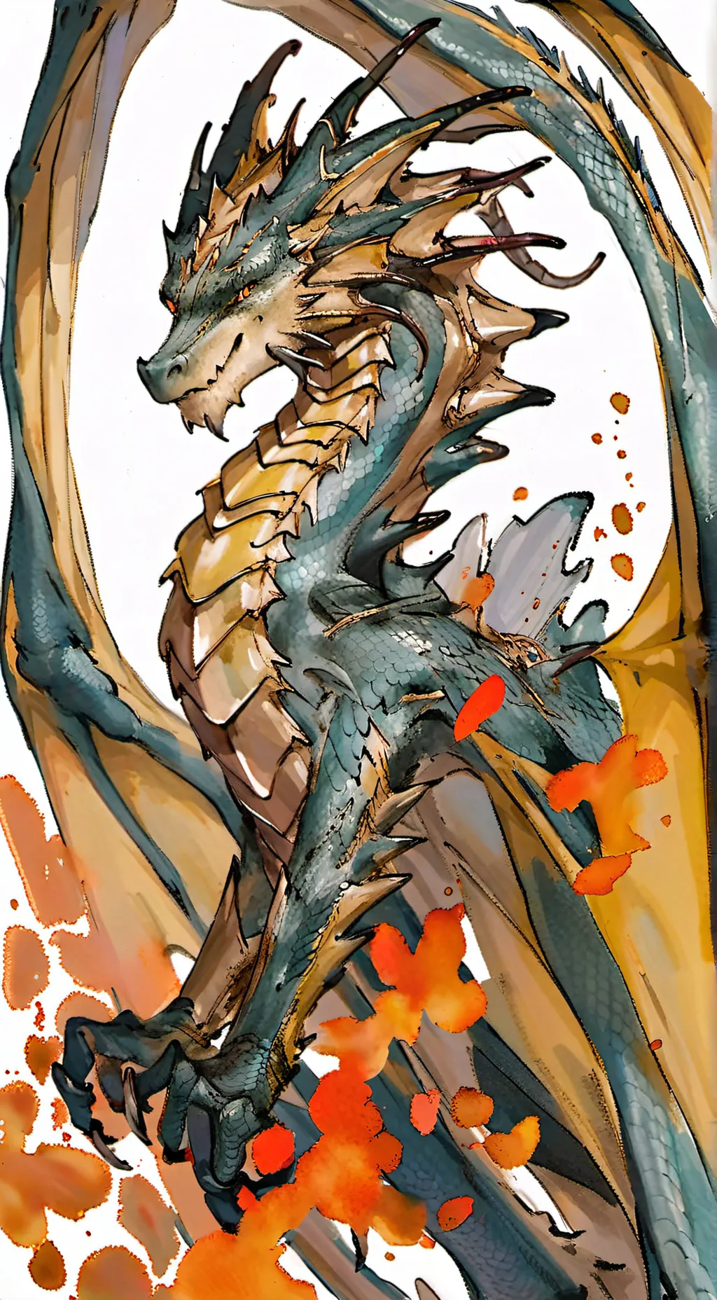 ai character: Amber background