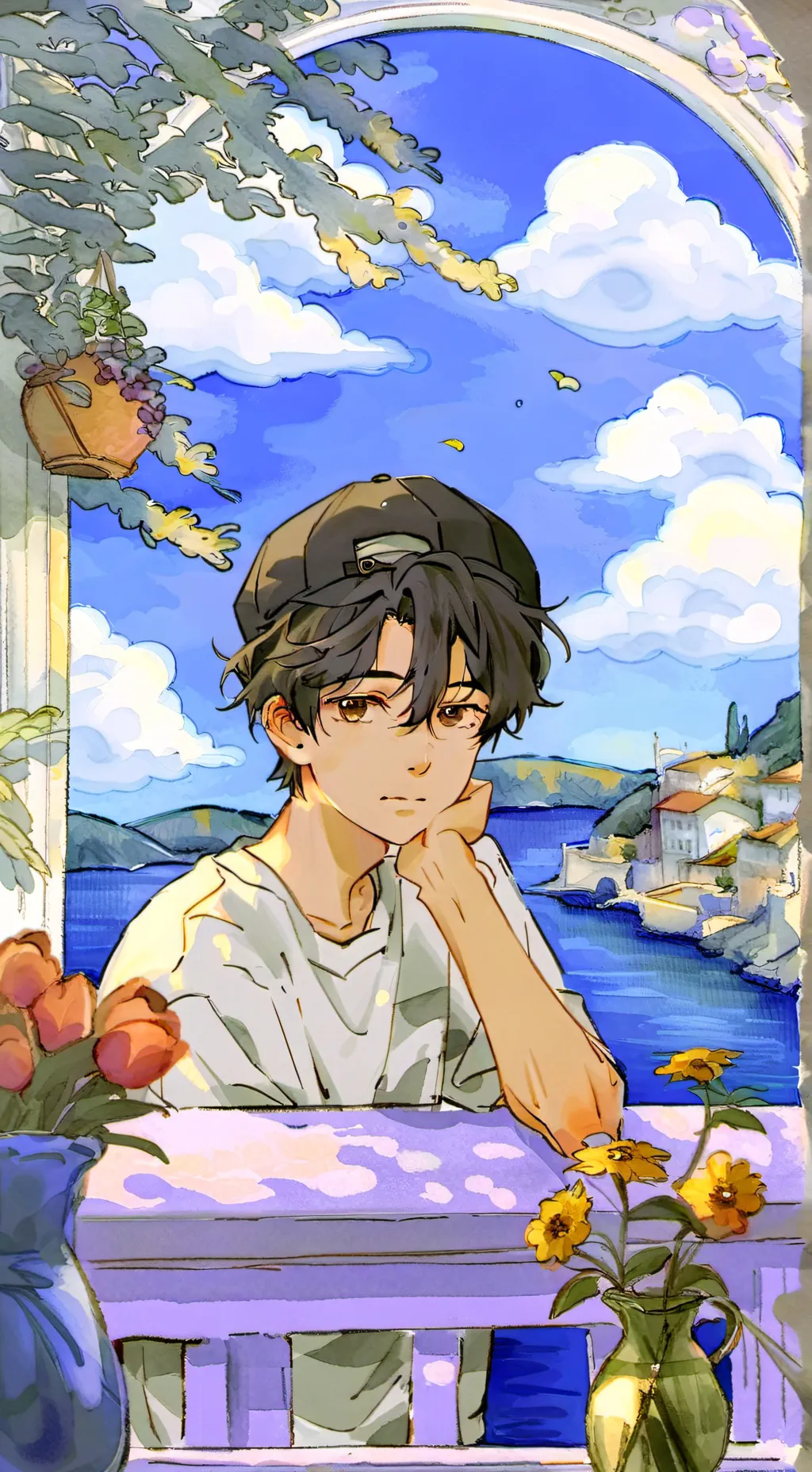 ai character: Yeol ayres  background