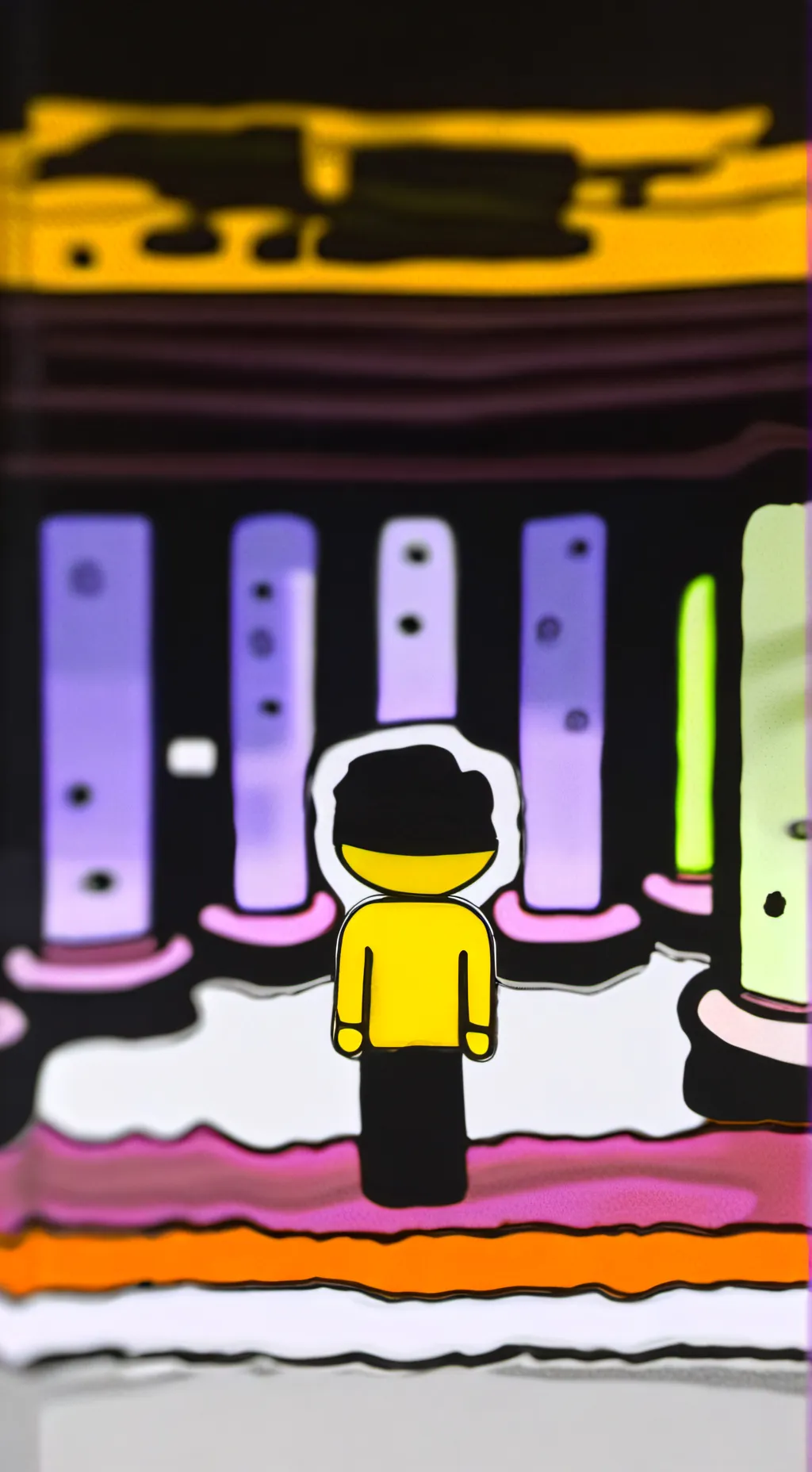 ai character: Creepy Funbot background