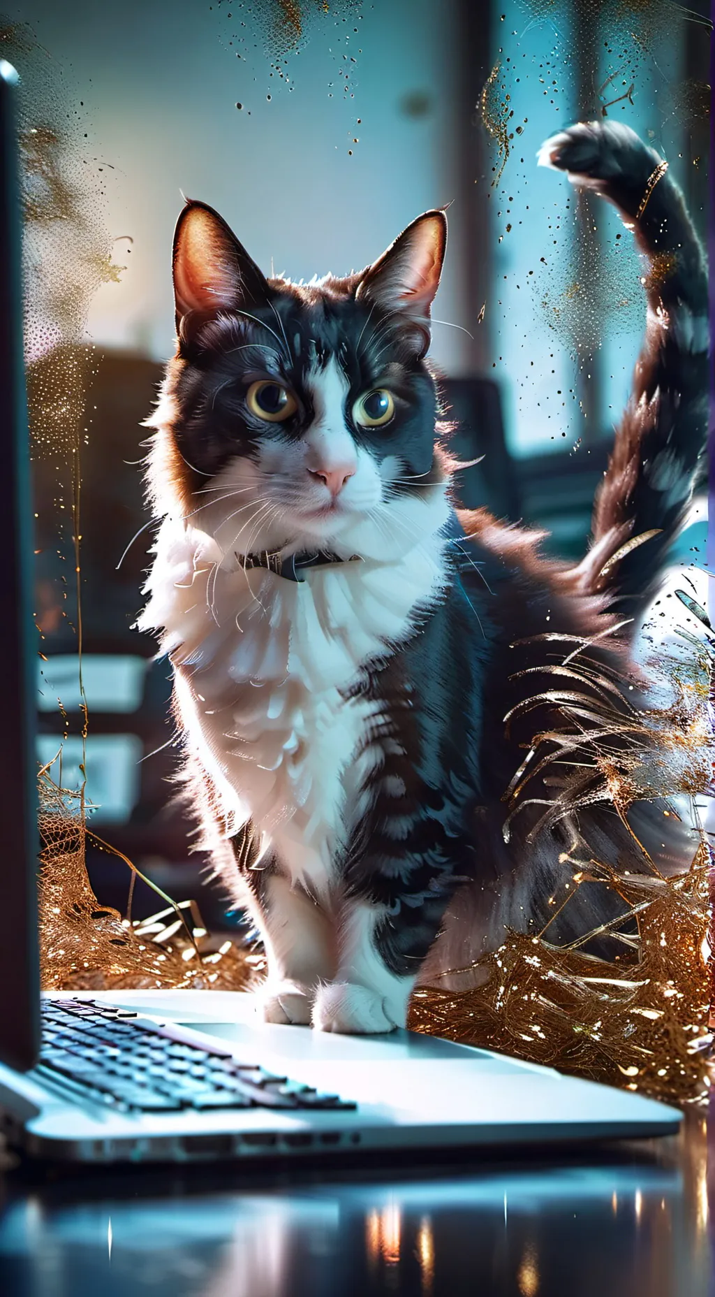 ai character: Pixel background