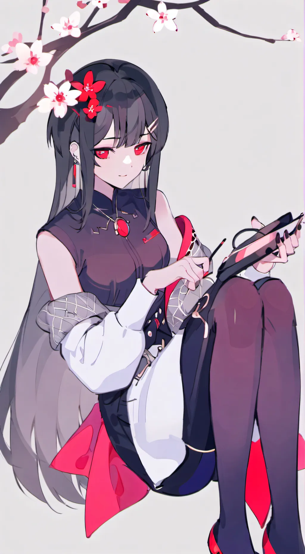 ai character: ෆNIKAෆ background