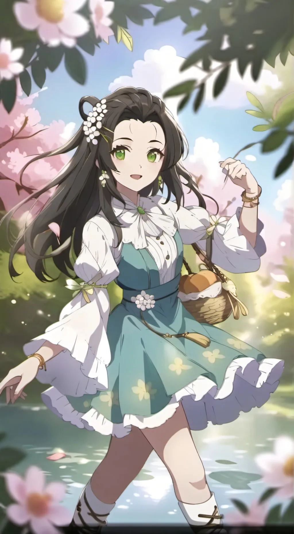 ai character: MINA  background