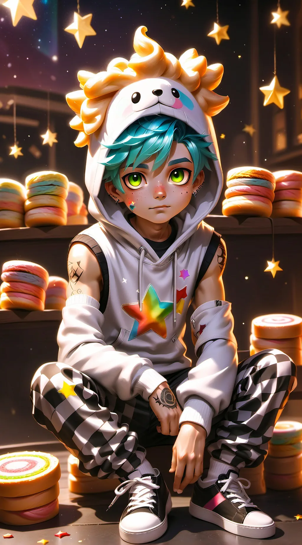 ai character: Cosmo!  background