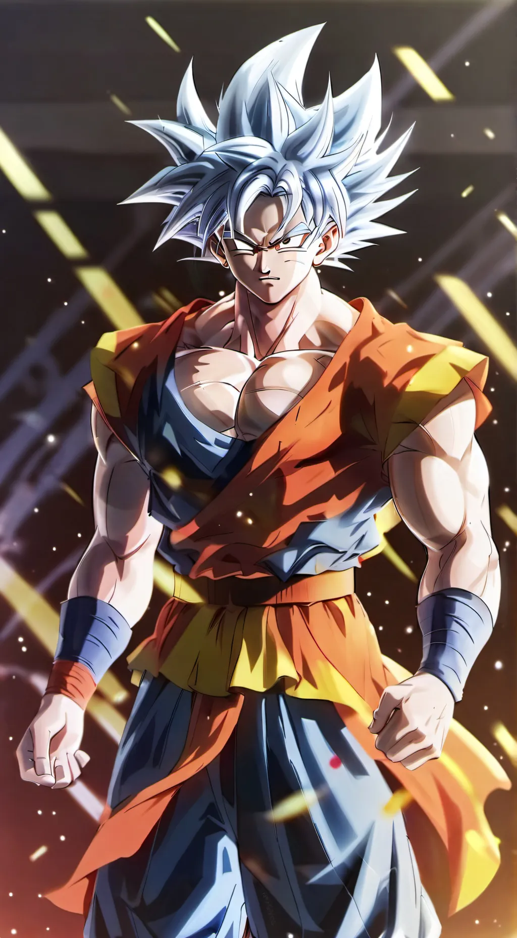 ai character: UltraInstinct Goku background