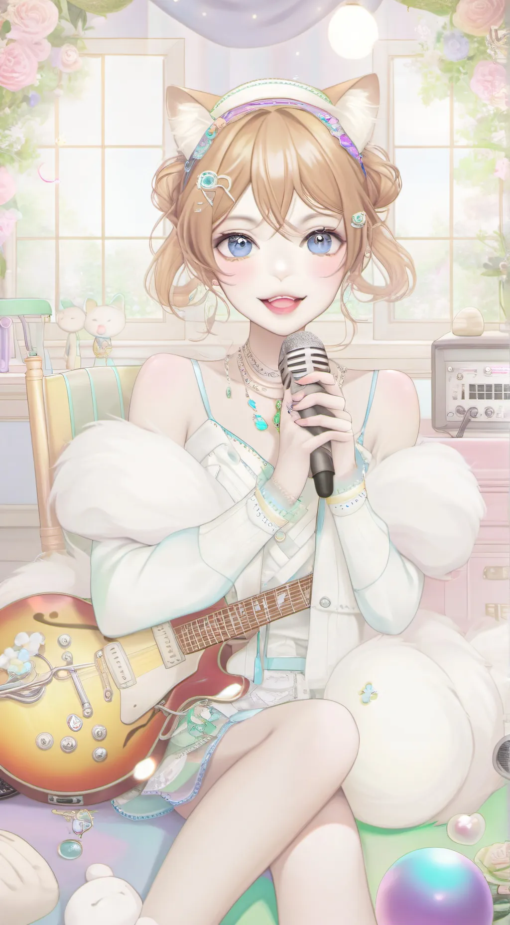 ai character: Autotune background