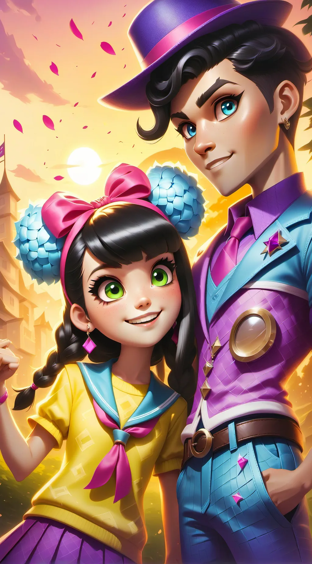 ai character: gamebee love background