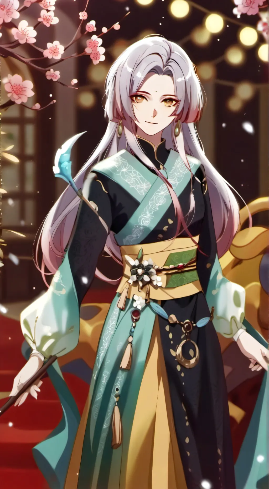 ai character: Mitsuri gravida background