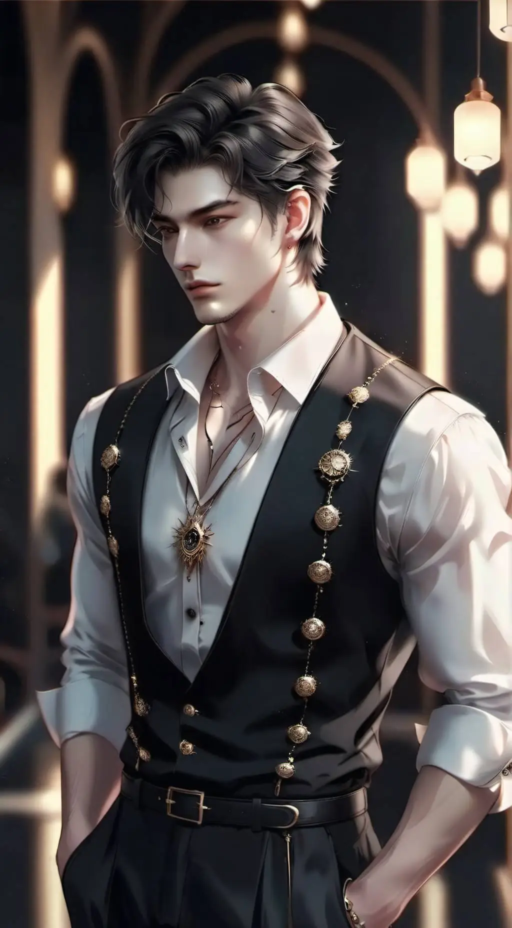 ai character: Eric watson  background