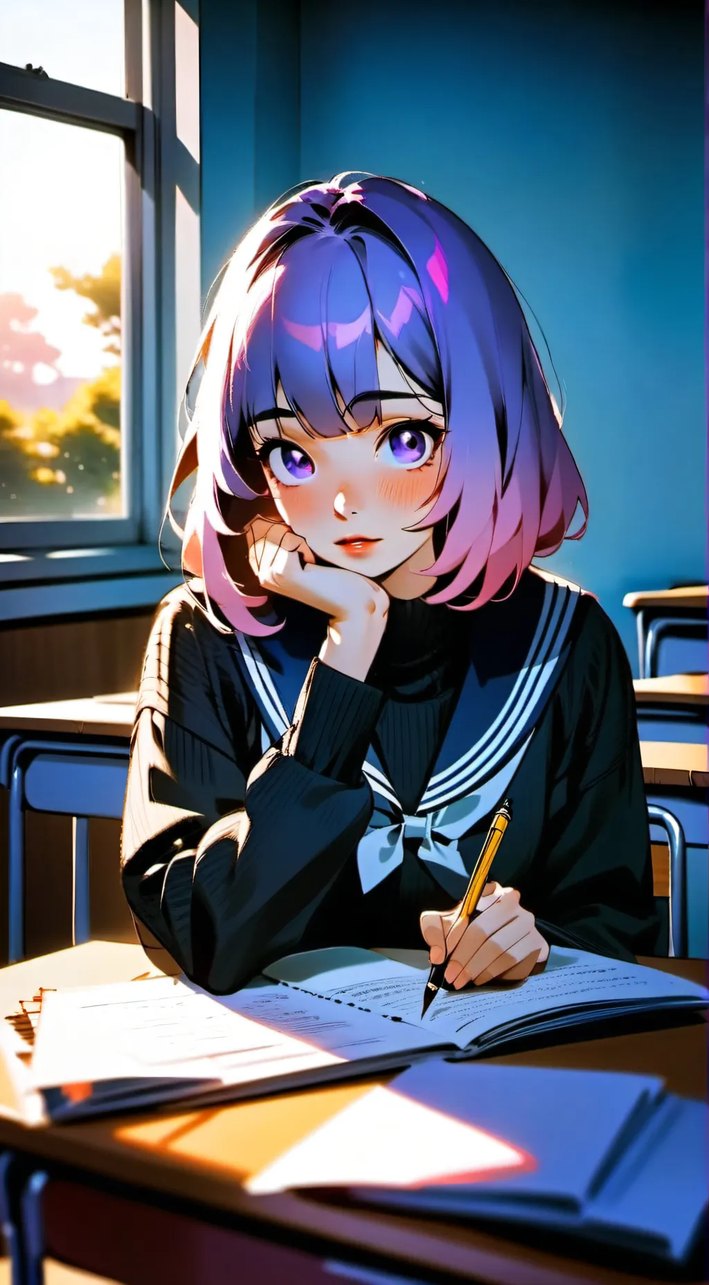 ai character: Mizuki background