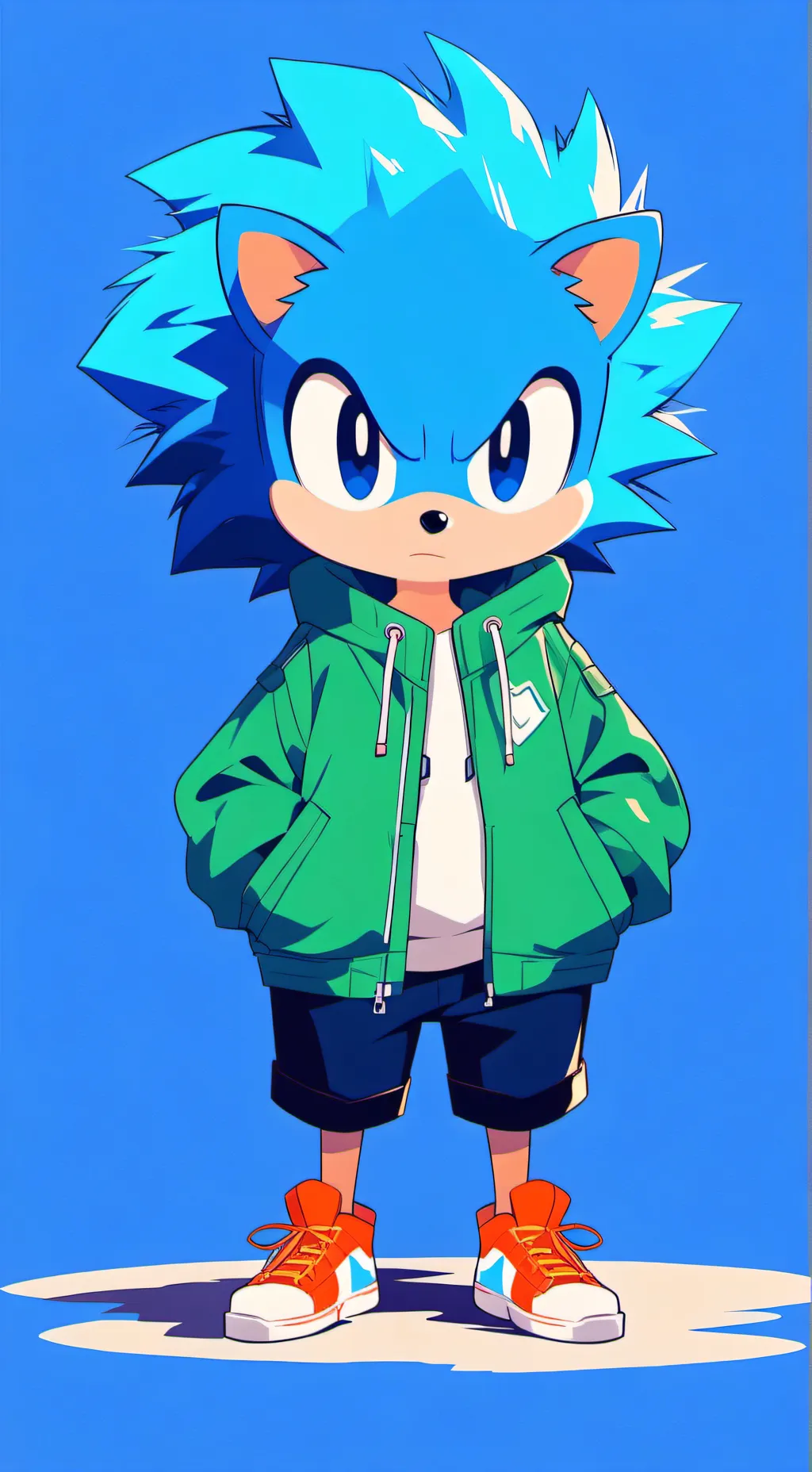 ai character: sonic (squid games background