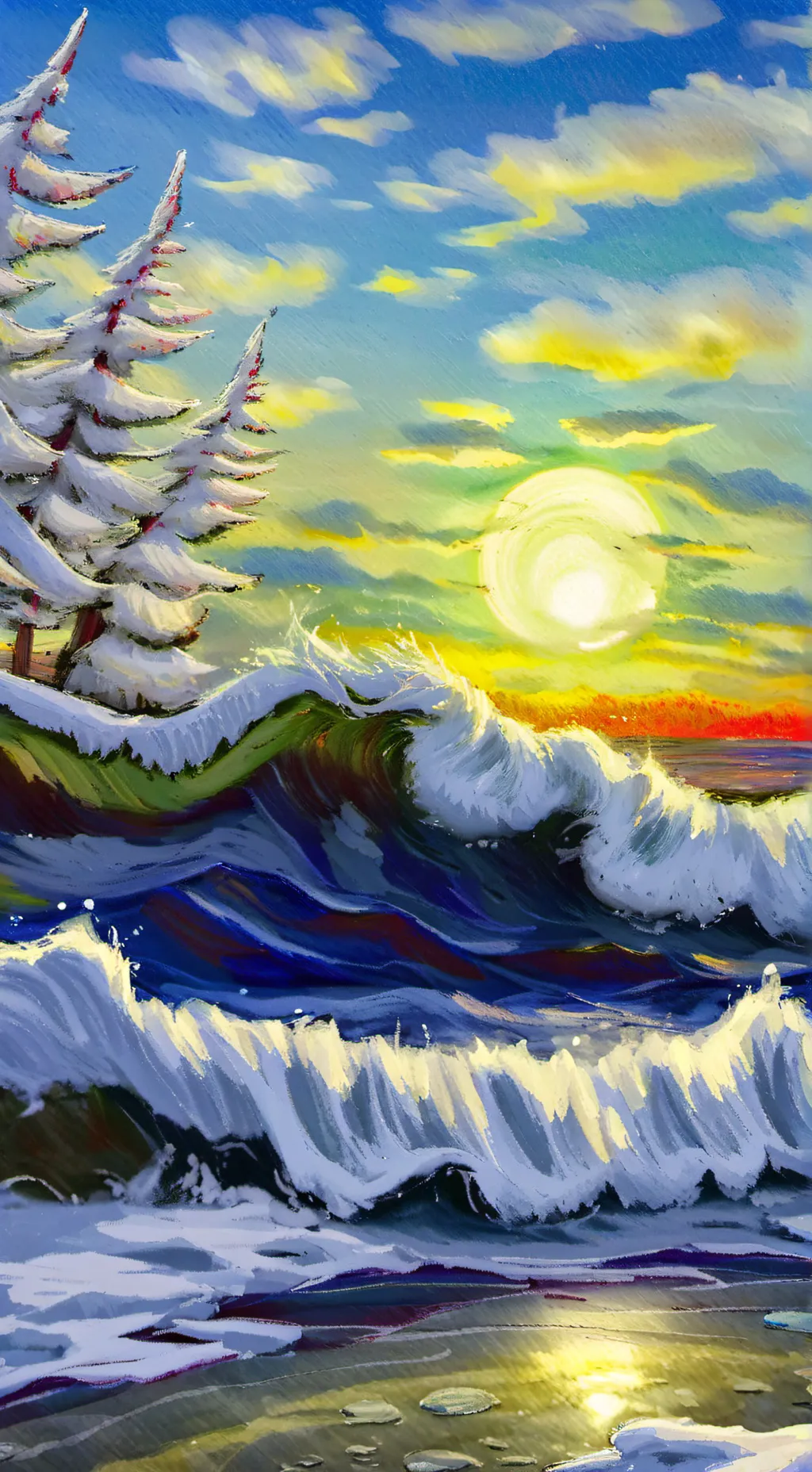 ai character: bsd winter background