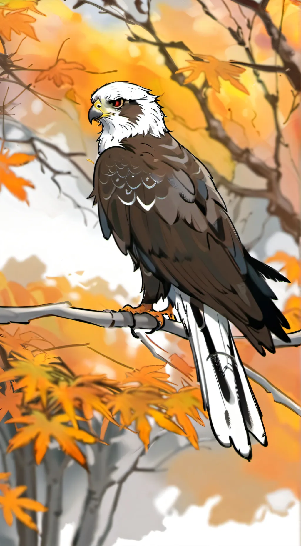 ai character: Spirit birds  background