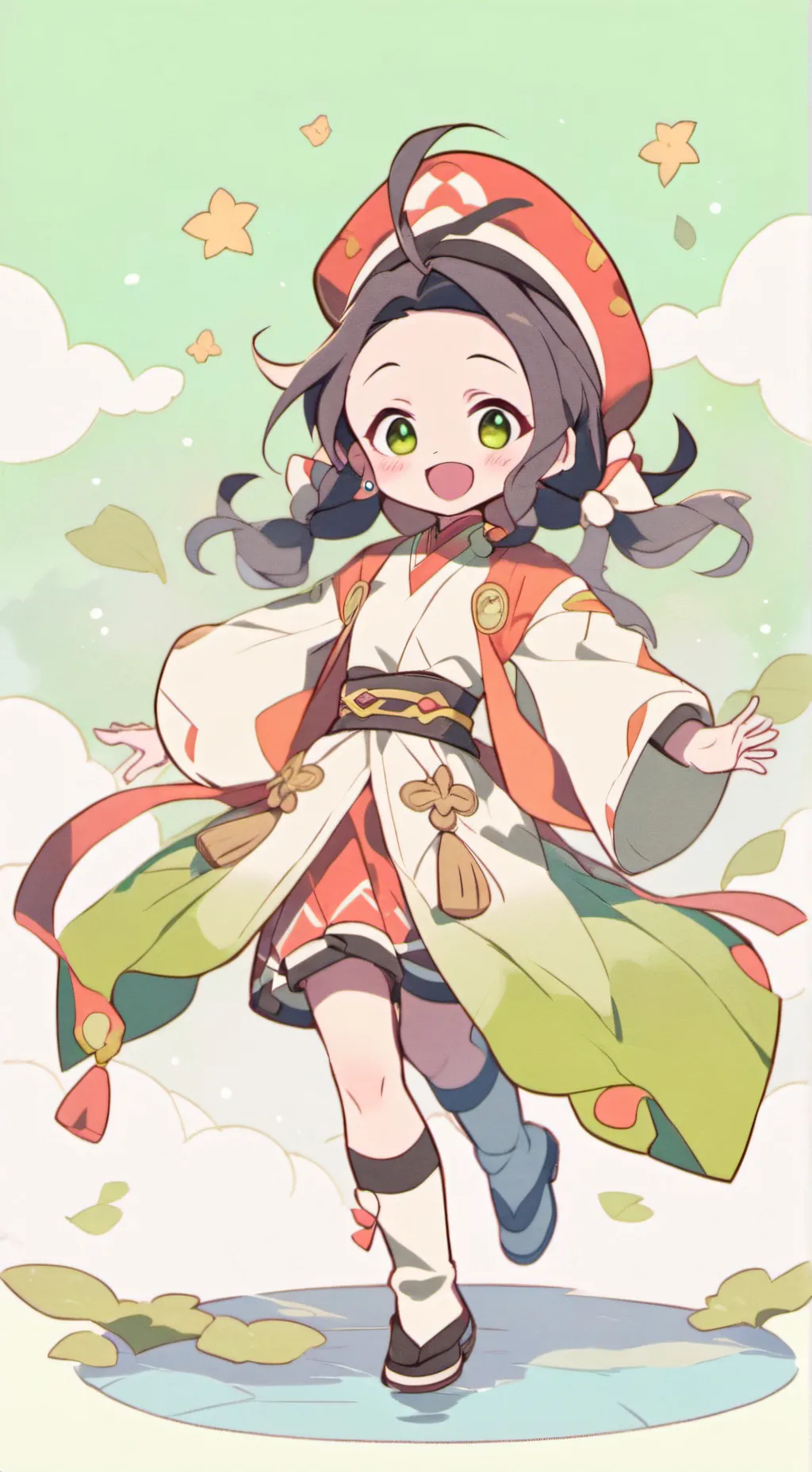 ai character: hashiras+kamboko  background