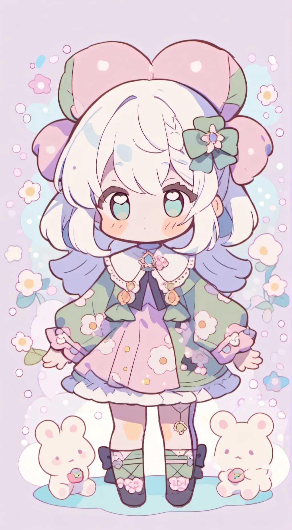 ai character: Aria,n,ari(remake) background