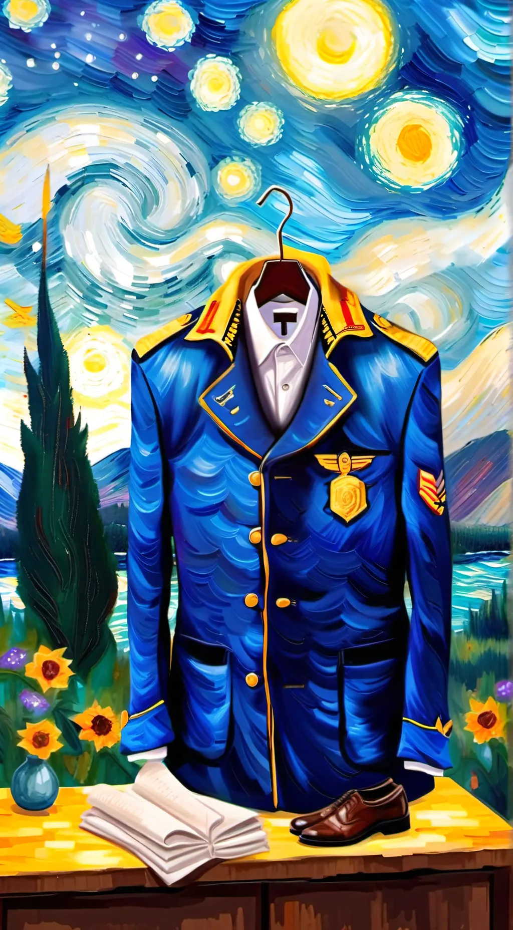 ai character: FPE veterans day  background