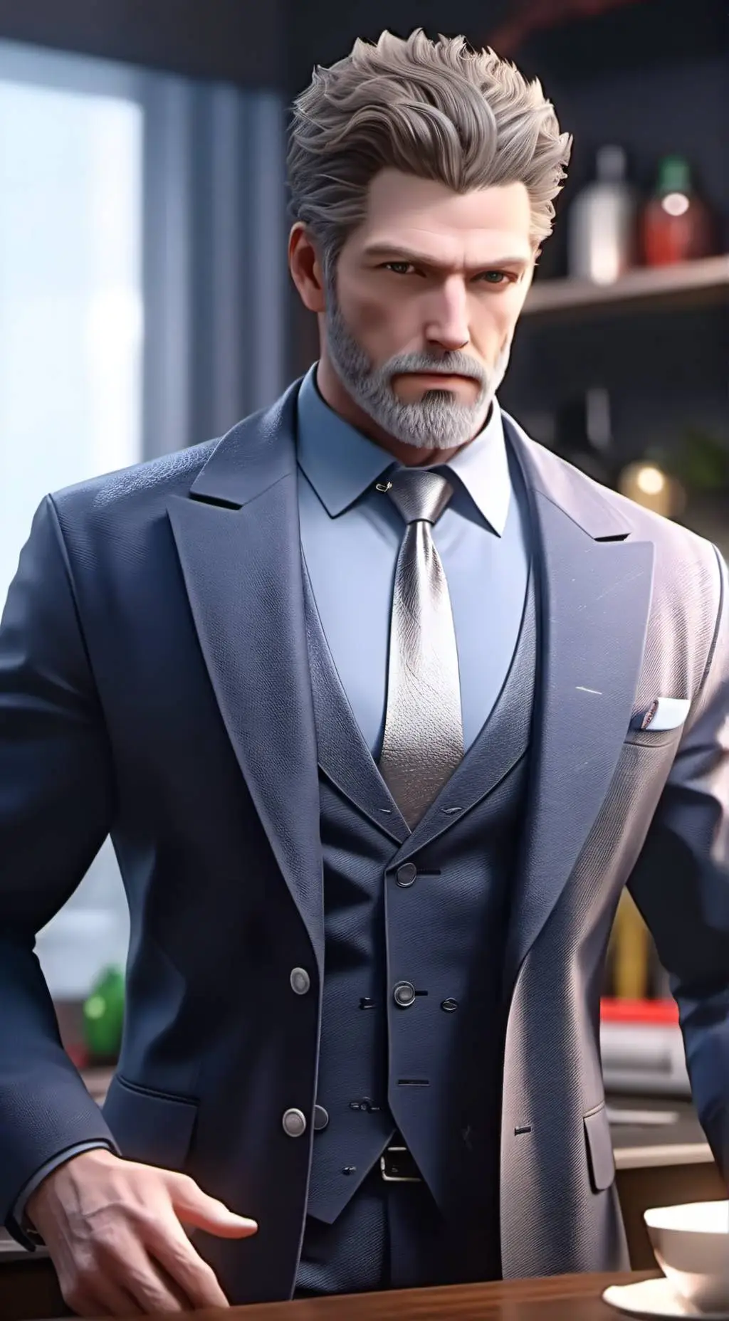 ai character: Maverick ￼ background