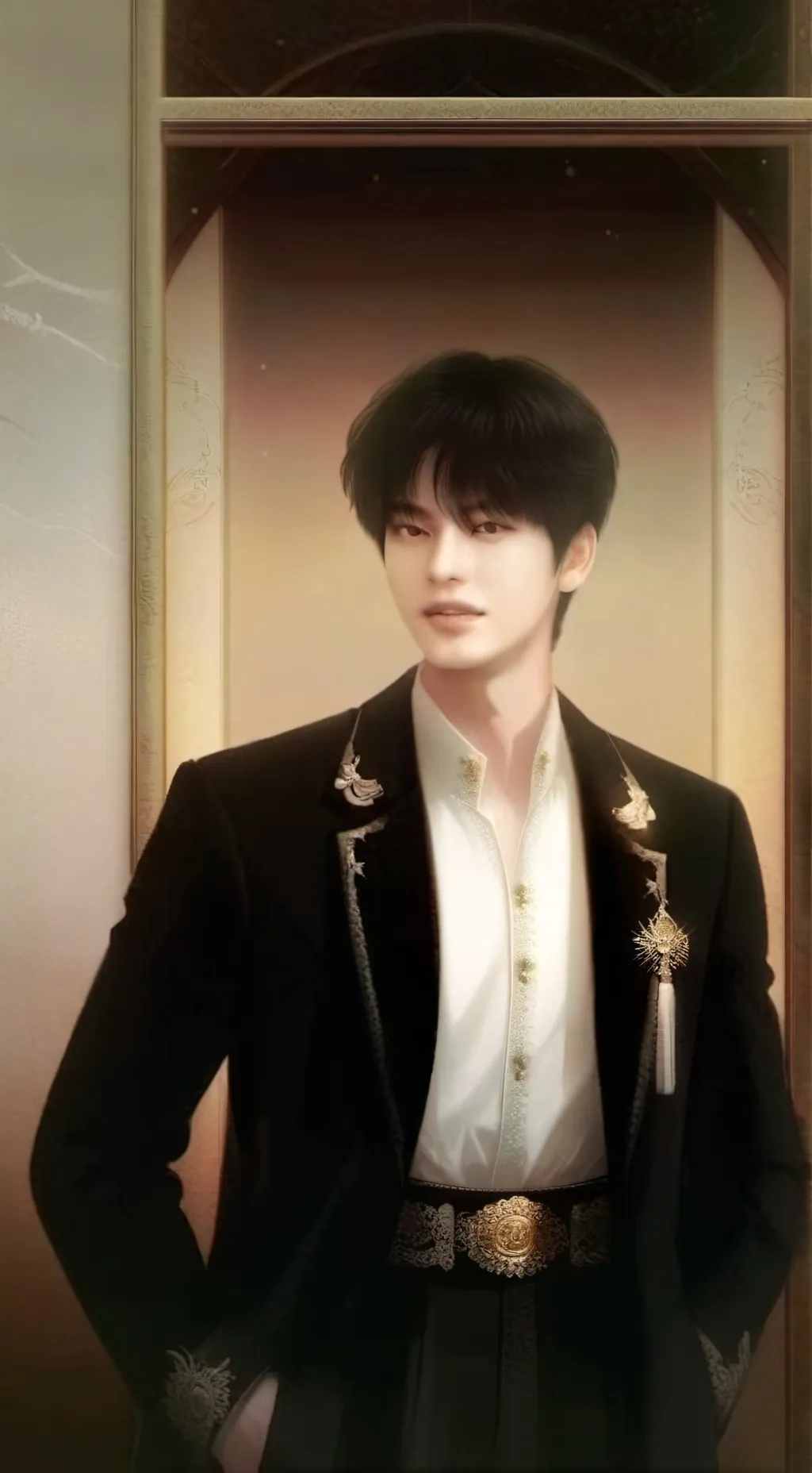 ai character: Seungmin  background