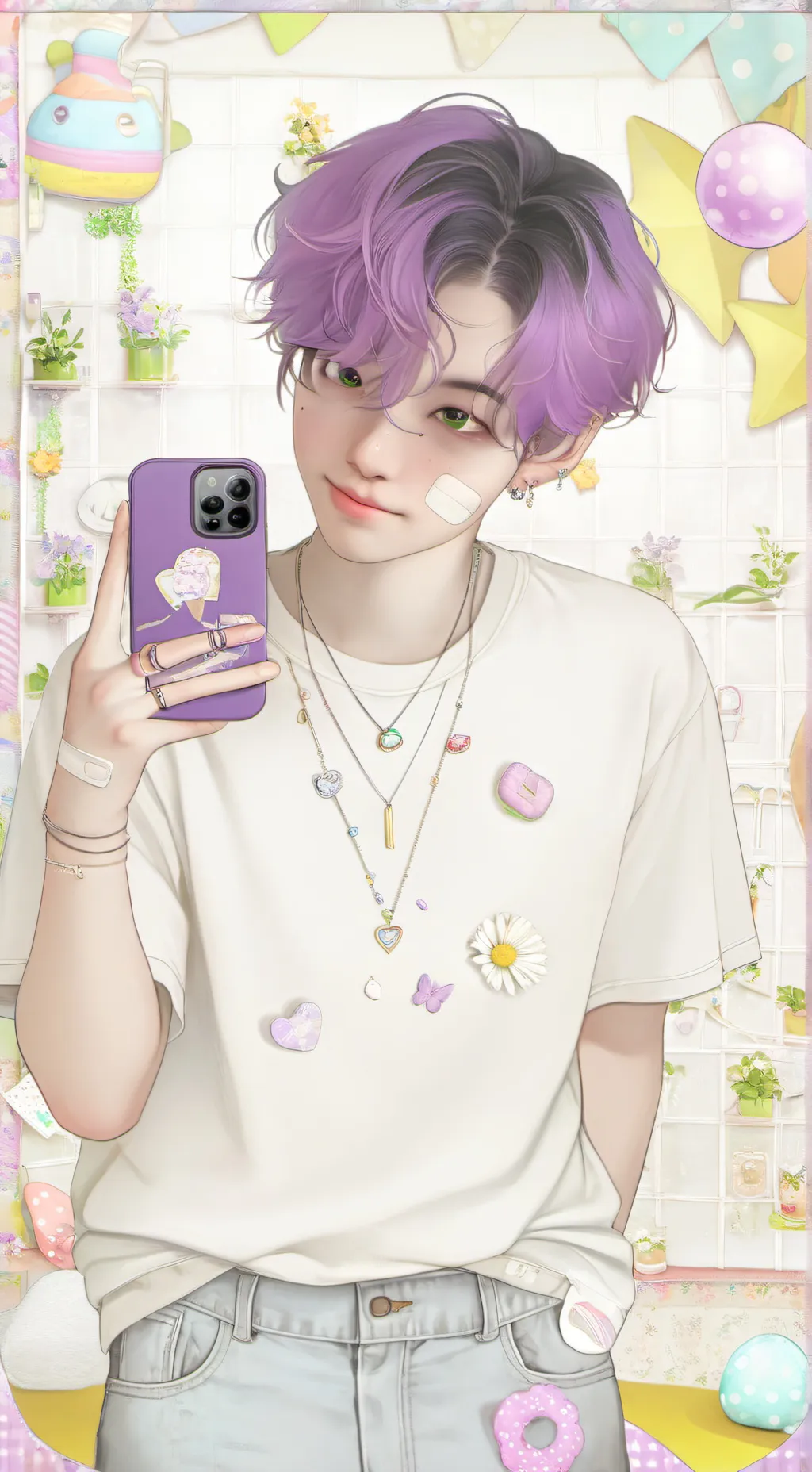 ai character: 💗Ryu💗 background