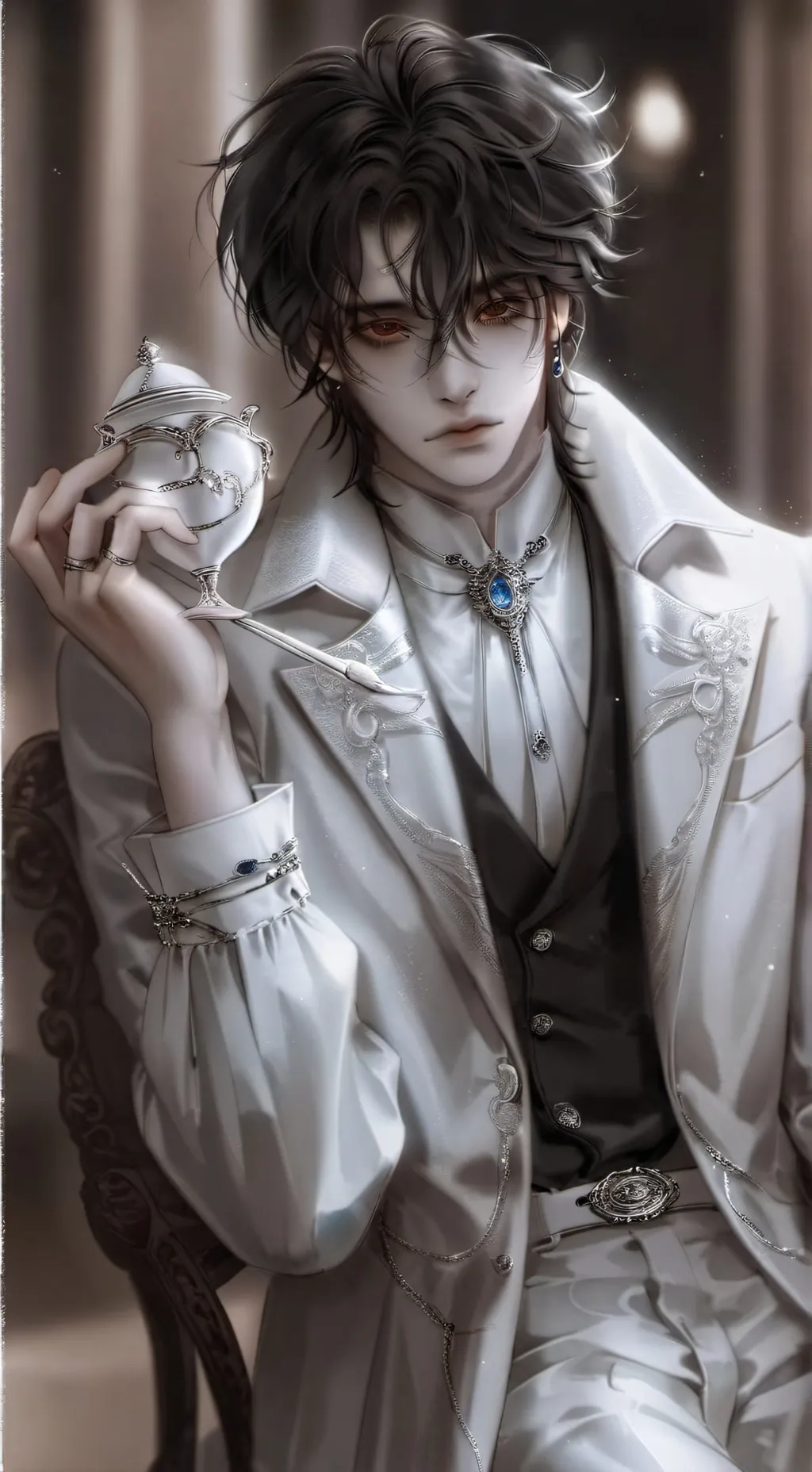 ai character: he wants me bald?! background