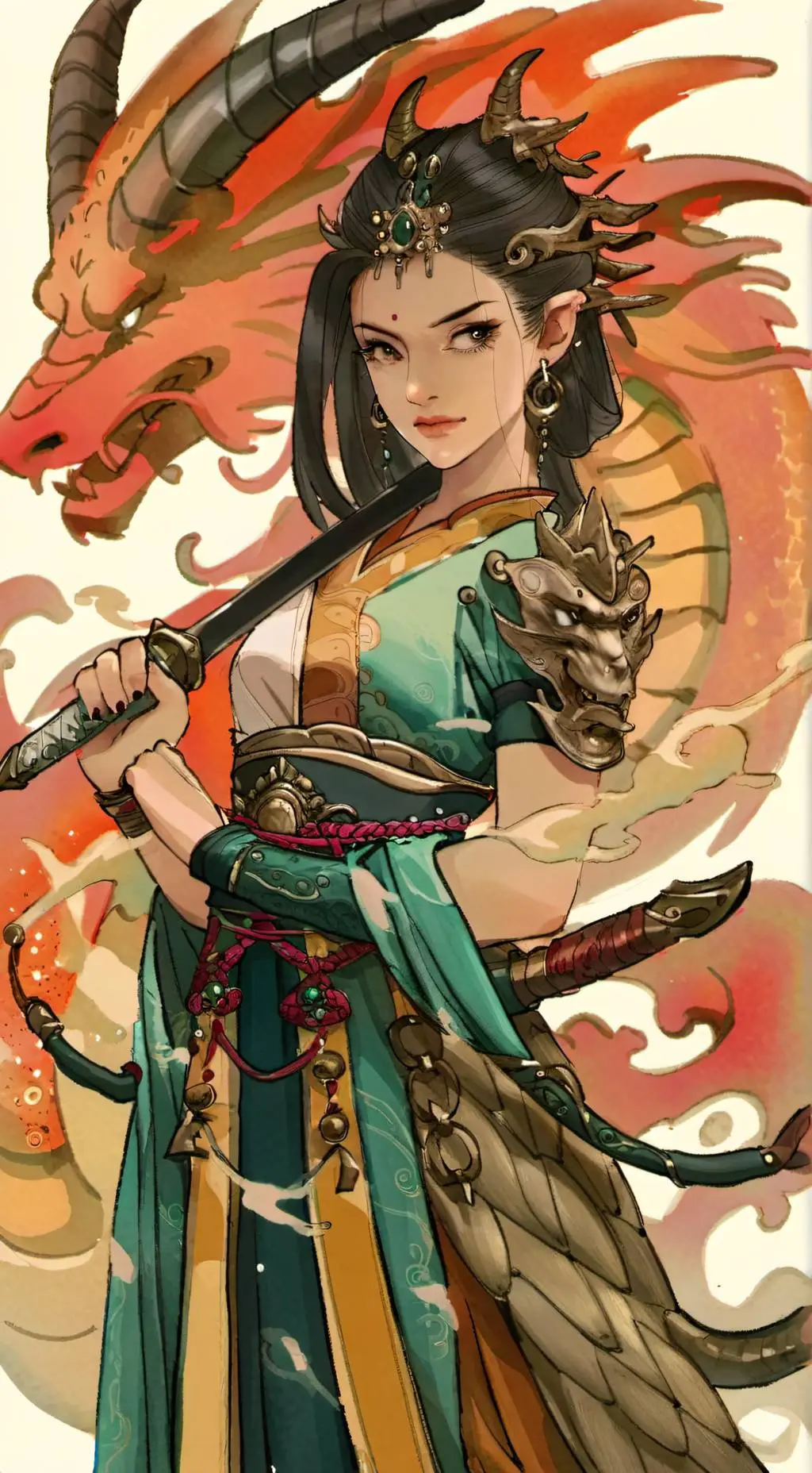 ai character: lina Jiryuu background