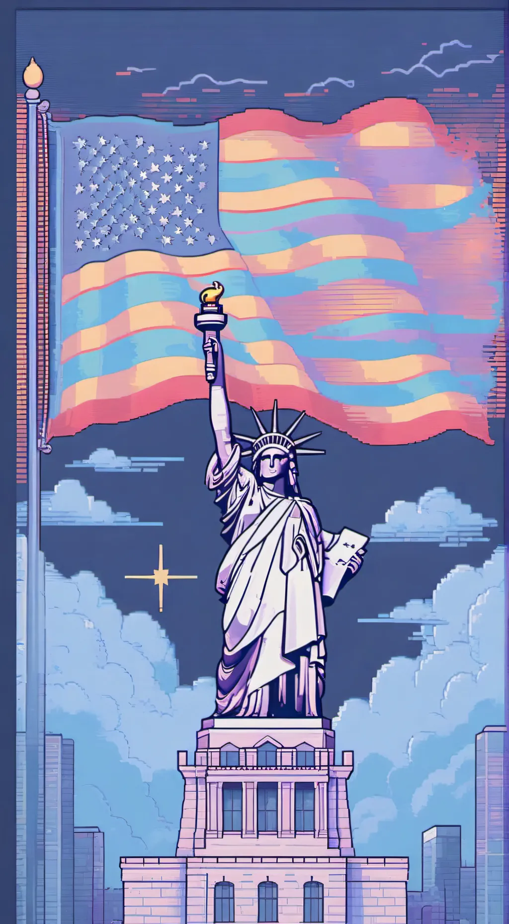 ai character: LunaiayiVRISFunny  background