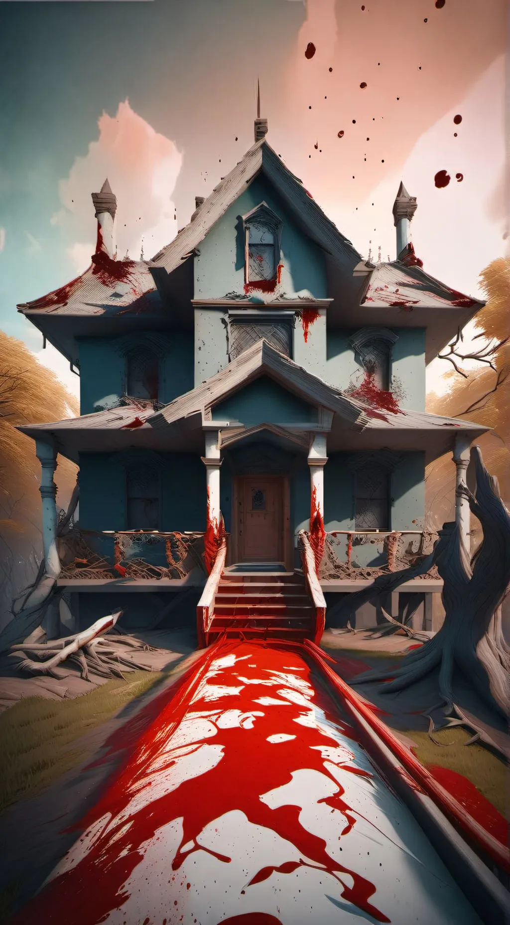 ai character: Haunted house MHA background