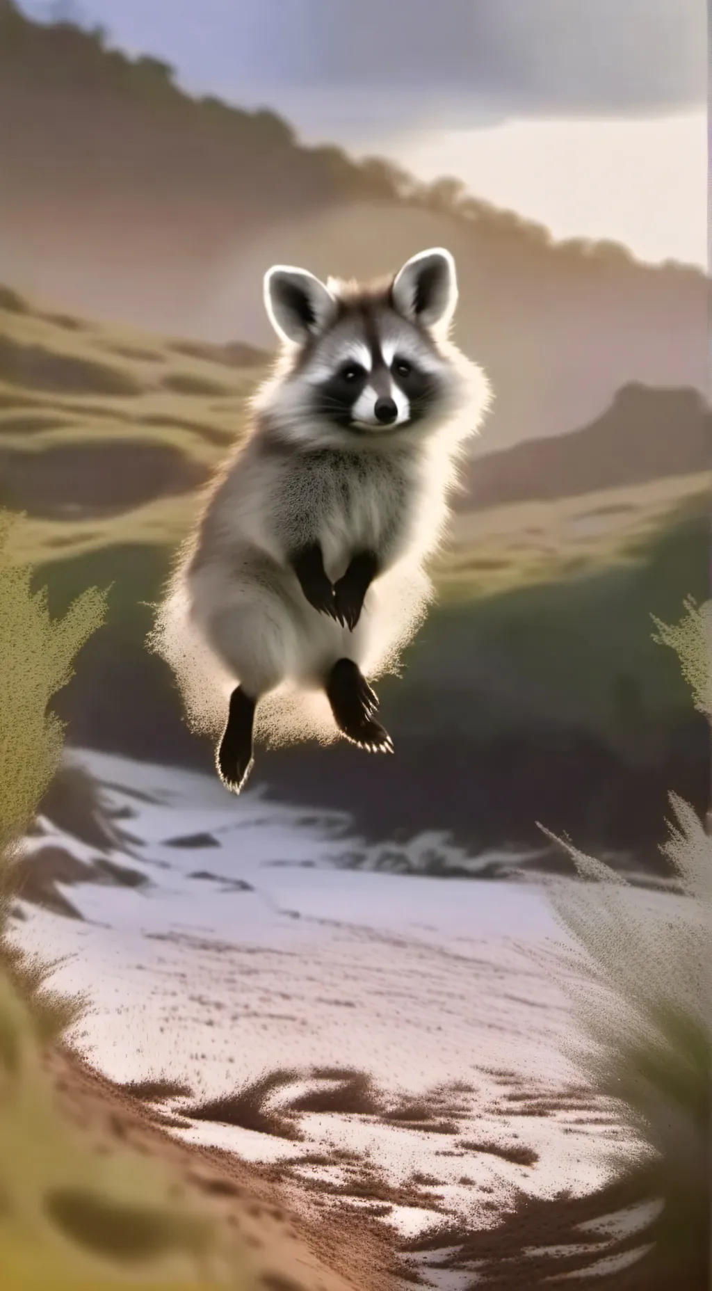 ai character: mapache background