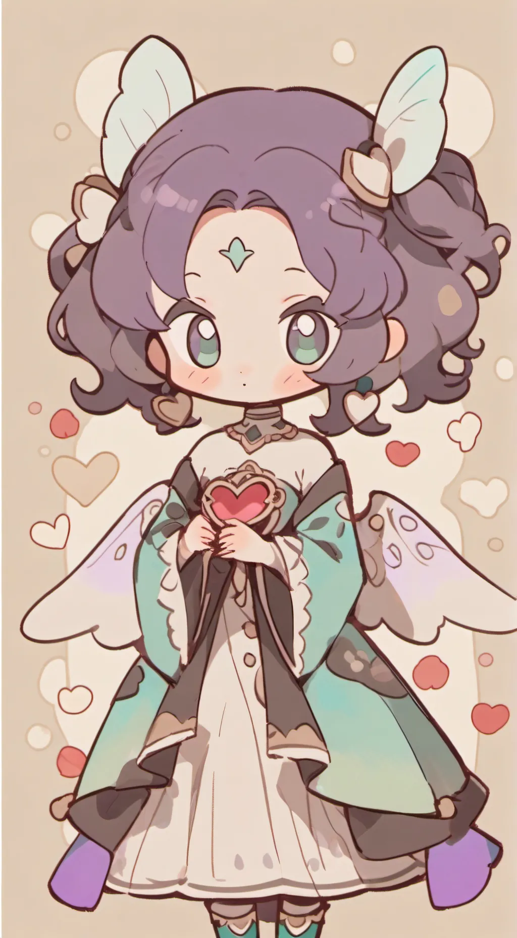 ai character: Flutter dw!  background