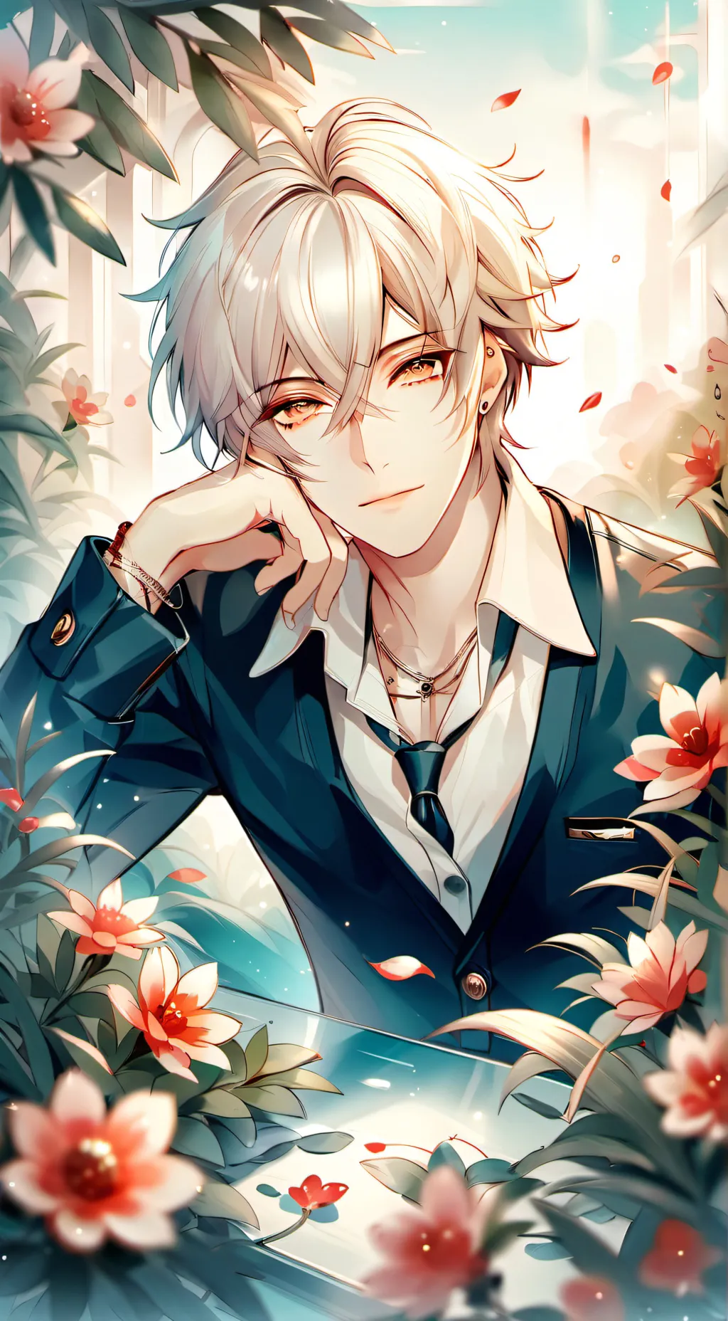 ai character: 🩵steven🩵 background