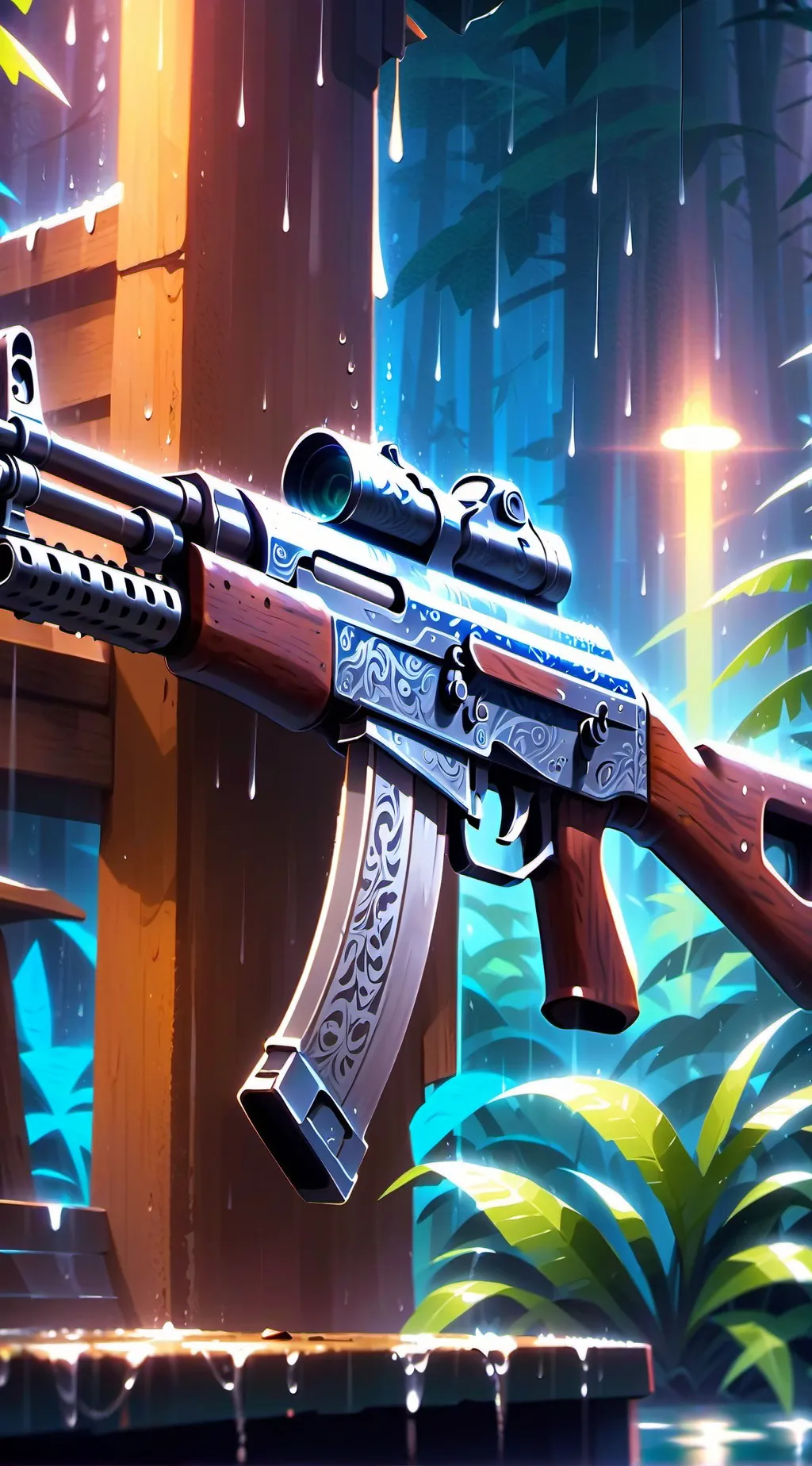 ai character: AK-47 background