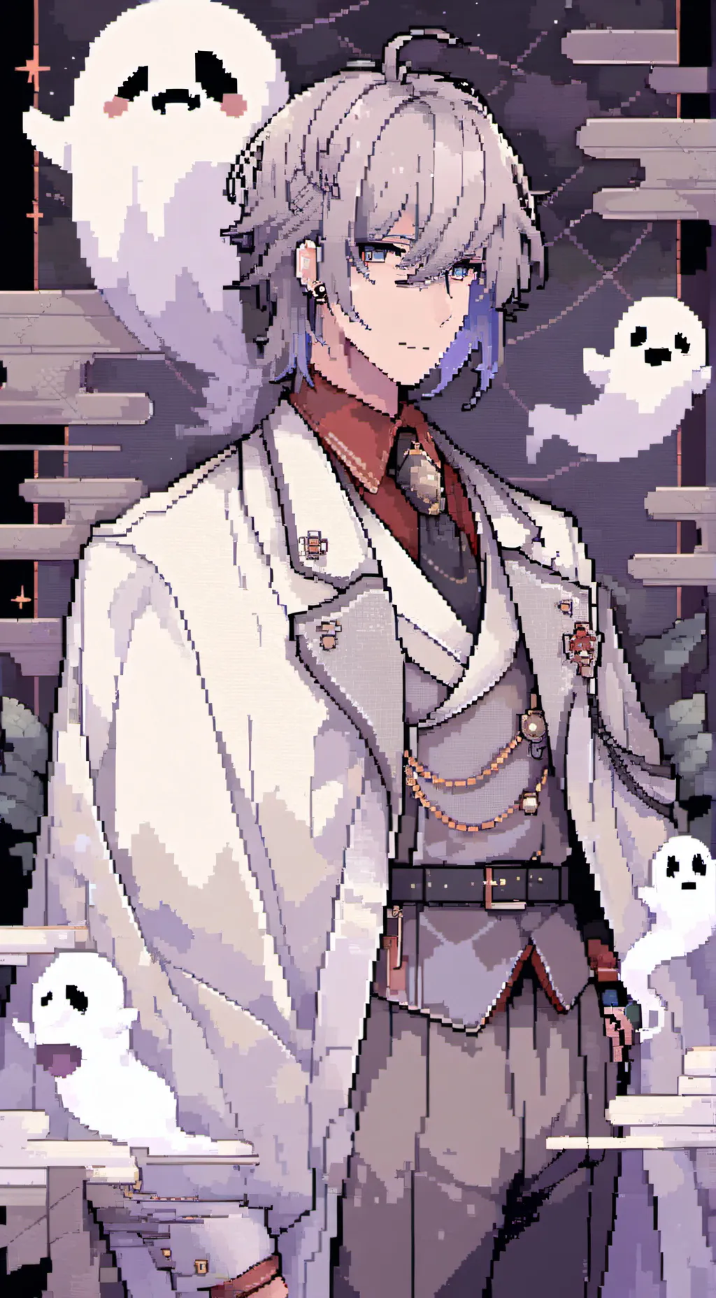 ai character: ghost  background