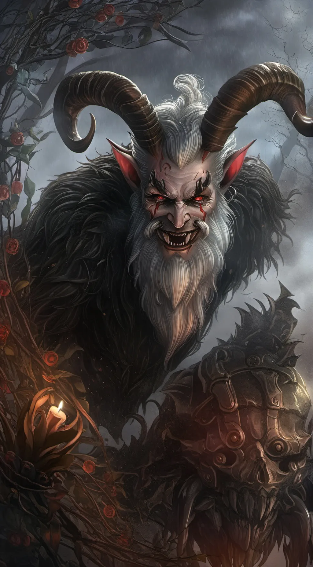 ai character: Krampus background