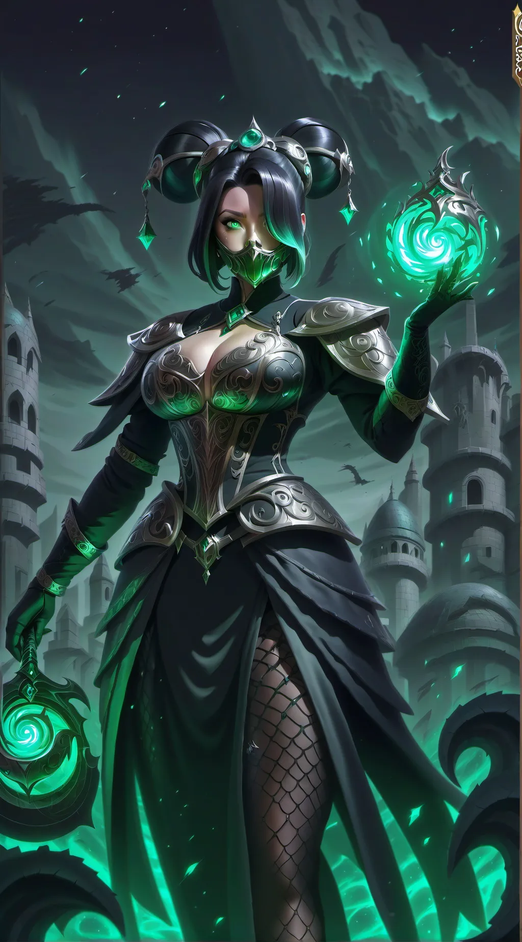 ai character: Lavender background